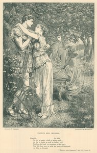 Illustration for Troilus and Cressida by Frederick Barnard