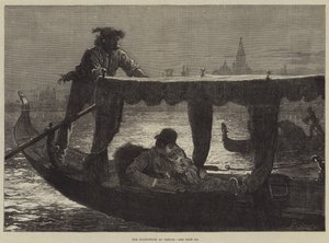 The Honeymoon at Venice by Frederick Barnard