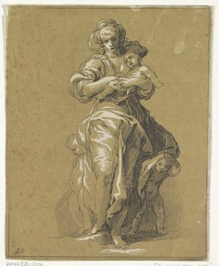 Charity with Three Children by Frederick Bloemaert