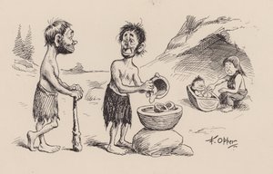 Our Antediluvian Ancestors by F Opper: Number Forty Eight by Frederick Burr Opper