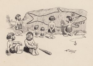 Our Antediluvian Ancestors by F Opper: Number Thirty Eight by Frederick Burr Opper