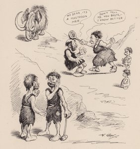 Our Antediluvian Ancestors by F Opper: Number Thirty Four by Frederick Burr Opper