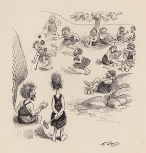 Our Antediluvian Ancestors by F Opper: Number Thirty Seven by Frederick Burr Opper
