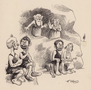 Our Antediluvian Ancestors by F Opper: Number Thirty Six by Frederick Burr Opper