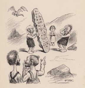 Our Antediluvian Ancestors by F Opper: Number Twenty Eight by Frederick Burr Opper