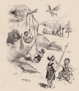 Our Antediluvian Ancestors by F Opper: Number Twenty Seven by Frederick Burr Opper
