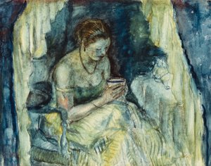A Cup of Tea by Frederick Carl Frieseke
