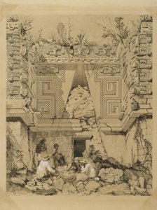 Archway, Casa del Gobernador, Uxmel, Yucatan, 1843 by Frederick Catherwood