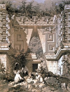 Gateway, Casa del Gobernador, Uxmal by Frederick Catherwood