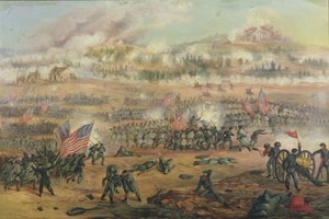 The Battle of Fredericksburg on 13th December 1862 by Frederick Cavada