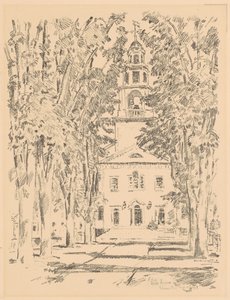 Colonial Church, Gloucester by Frederick Childe Hassam