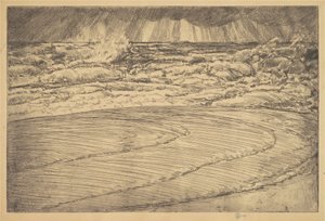 Heavy Surf, High Tide, Easthampton, 1920