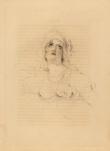Portrait of Lady Emma Hamilton, mistress of Horatio Nelson by Frederick Christian Lewis