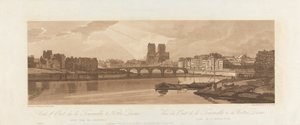 View of Pont de la Tournelle and Notre Dame, Taken from the Arsenal 1802 by Frederick Christian Lewis the Elder