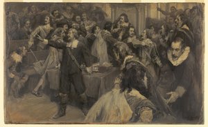 Scene in the House of Parliament, March 2, 1629 by Frederick Coffay Yohn