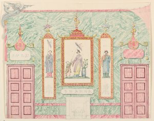Wall Elevation, probably for the Banqueting Room, Royal Pavilion, Brighton