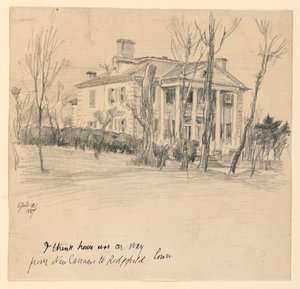Governor Lounsbury House, Main Street, Ridgefield, Conn. by Frederick Dielman