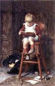 In the High Chair by Frederick George Cotman