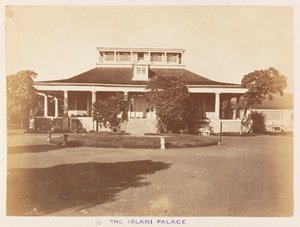 Pacific Station in HMS Triumph - The Iolani Palace, Honolulu by Frederick George Denham Bedford