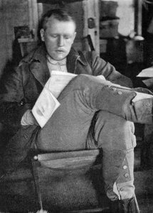 Fridtjof Nansen after his wash and brush up