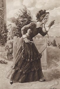 Betsey Trotwood from David Copperfield, by Charles Dickens by Frederick George Lewin