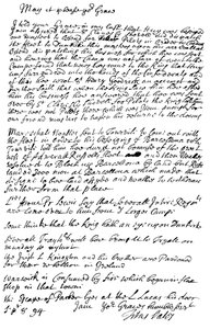 Letter by Titus Oates to the Duke of Bolton by Frederick George Netherclift