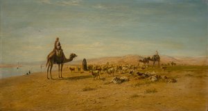 On the Banks of the Nile by Frederick Goodall