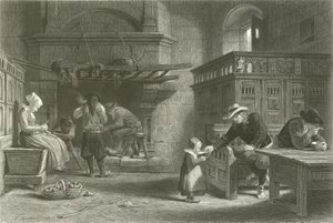 The Homely Meal, Brittany by Frederick Goodall