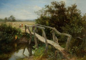 The Old Footbridge Over The River Cole At Yardley, 1890