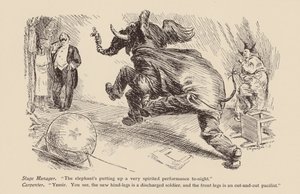 Pantomime elephant by Frederick Henry Townsend