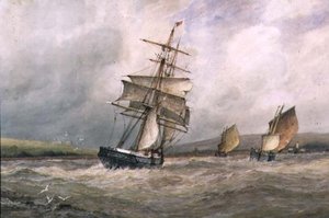 The Mouth of the River Adur by Frederick James Aldridge