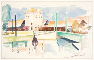Bridge & Buildings by Frederick James Porter