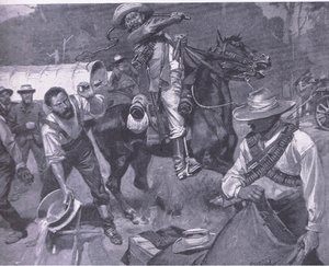 Boer Treatment of Peace Envoys: The Flogging of Margendaal, from After Pretoria: The Guerilla War