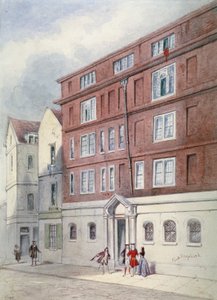 Residence of Titus Oates, Oat Lane, City of London, 1845