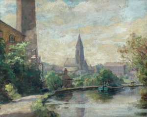 Near Bingley by Frederick Stead