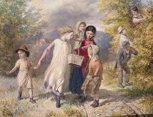 Blackberrying, 1860