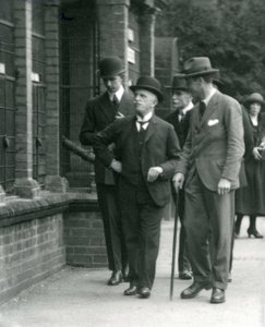 The King of Italy, Victor Emmanuel III, visiting London Zoo by Frederick William Bond