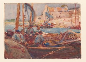 Sardine Fishing Boats at Concarneau, Brittany, c.1900 by Frederick William Jackson