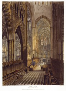 The Choir (plate 7 from Westminster Abbey) by Frederick after Mackenzie
