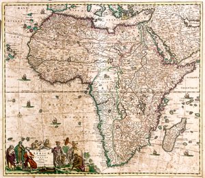 Map of Africa by Frederick de Wit