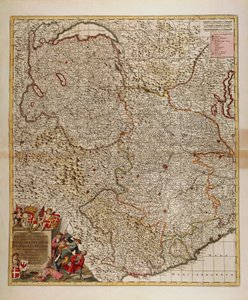 Map of French, Swiss and Italian Alpine and Transalpine Regions and Western Liguria Region by Frederick de Wit