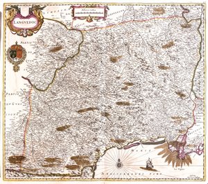 Map of Languedoc, France