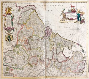 Map of Lower Germany (Germany)
