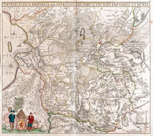 Map of Transylvania Province