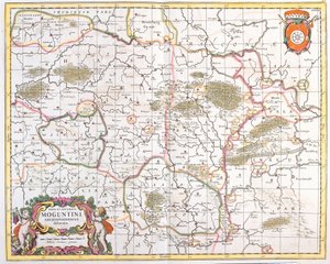 Map of the Archbishopric of Mainz, Germany by Frederick de Wit