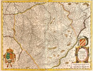 Map of the Count of Champagne (France)