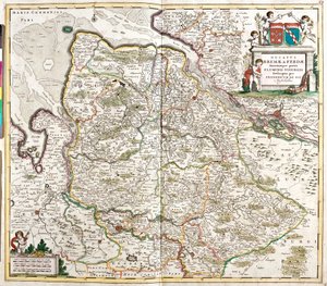 Map of the Duchy of Bremen and Verden, Germany by Frederick de Wit