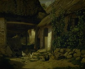 The Interior of a Farmhouse by Frederik Vermehren
