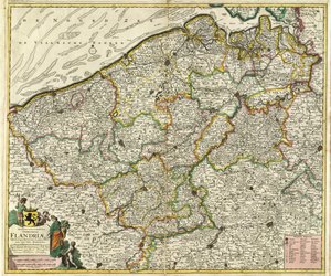 Novissima et Accuratissima Comiatus Flandriae by Frederik de Wit