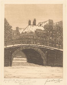 Heerengracht at the Reguliersgracht, Amsterdam by Frederik van der Harst (signed by artist)